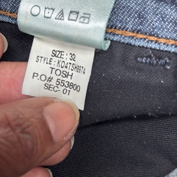 Joe's Jeans Slouched Straight Ankle Fit Jeans Men's 32 33X31 Denim Whiskers‎ EUC - Picture 9 of 11